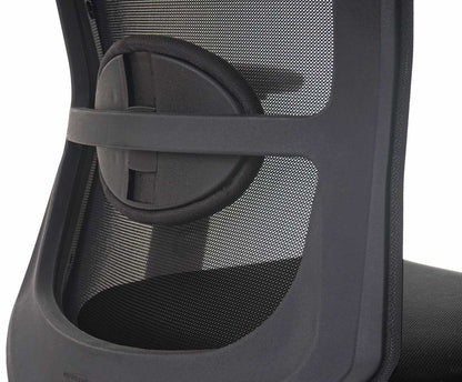 Bureaustoel MERRYFAIR Forte, bureaustoel, verschuifbare ergonomische functie ~ zwart, met hoofdsteun
