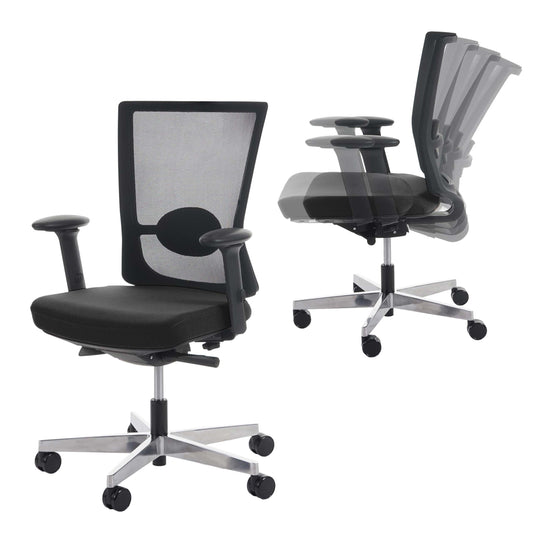 Bureaustoel MERRYFAIR Forte, bureaustoel, verschuifbare ergonomische functie ~ zwart