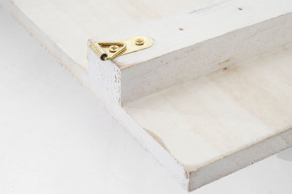 Wandbord Love-Life, houten decoratief bord, shabby-look vintage met 3 haken 30x60cm