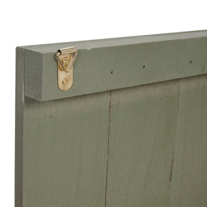 Wandbord Dance, decoratief houten bord, shabby-look vintage 60x60cm ~ groen