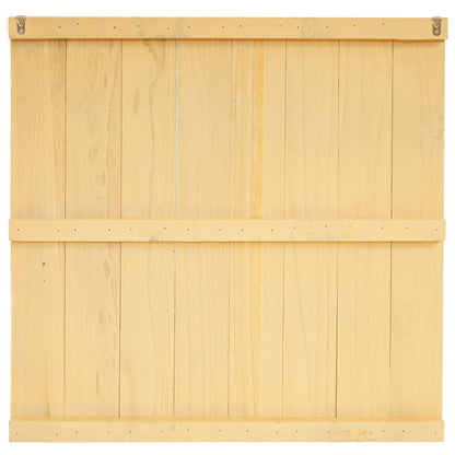 Wandbord Dance, decoratief houten bord, shabby-look vintage 60x60cm ~ geel