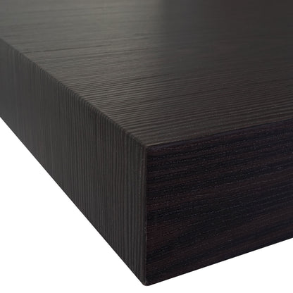 Salontafel Kos T576, woonkamertafel 40x110x60cm MVG-gecertificeerd ~ Wengé, donkere metalen poten