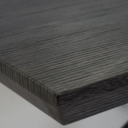 Kos T577 salontafel, woonkamertafel, 40x110x60cm MVG-gecertificeerd ~ Zwart eiken, donker metalen poten