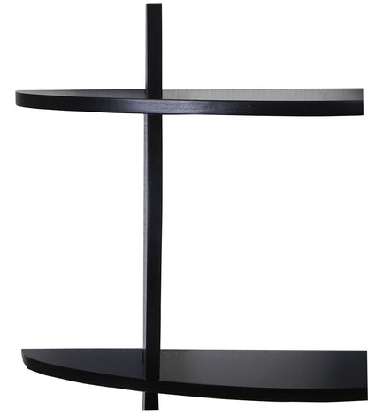 Wandplank Nantes, hangende boekenplank, 60x60x12cm ~ zwart