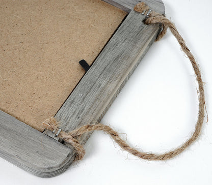 Set van 5 fotolijsten Wels, fotolijst houten lijst muur lijst set, shabby look landhuis, hart