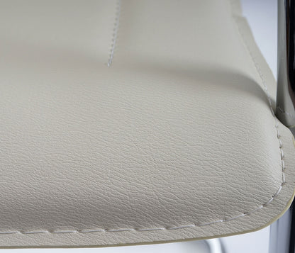 Set van 2 vergaderstoelen Samara, bezoekersstoel sledemodel ~ crème