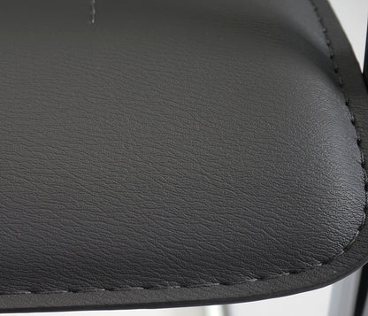 Set van 2 vergaderstoelen Samara, bezoekersstoel sledemodel ~ grijs