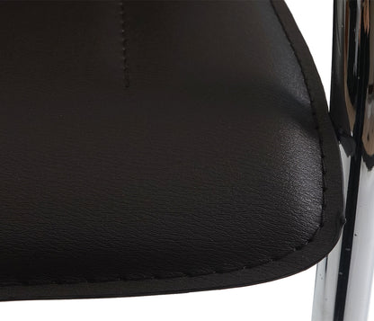 Set van 2 vergaderstoelen Samara, bezoekersstoel sledemodel ~ bruin