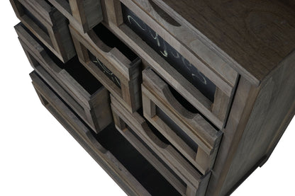 Ladekast Ermelo, ladekast met legplank, shabby-look vintage MVG-gecertificeerd 87x60x30cm ~ bruin