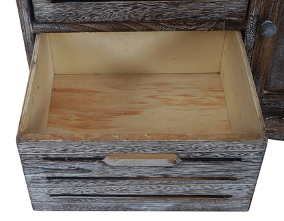 Bank MCW-J22, bank ladekast, shabby-look vintage MVG-gecertificeerd 49x71x32cm bruin