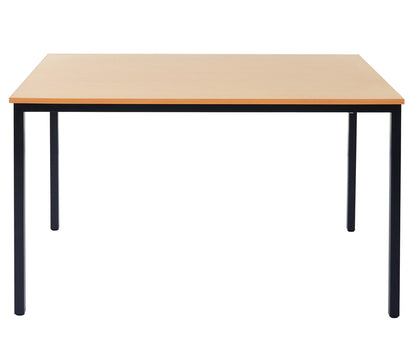Bureau Braila, vergadertafel bureautafel seminarietafel, 120x80cm MDF ~ beuken look