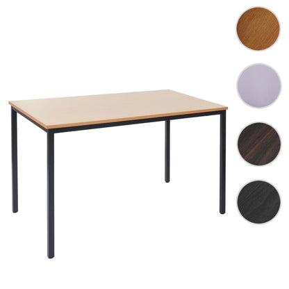 Bureau Braila, vergadertafel bureautafel seminarietafel, 120x80cm MDF ~ beuken look