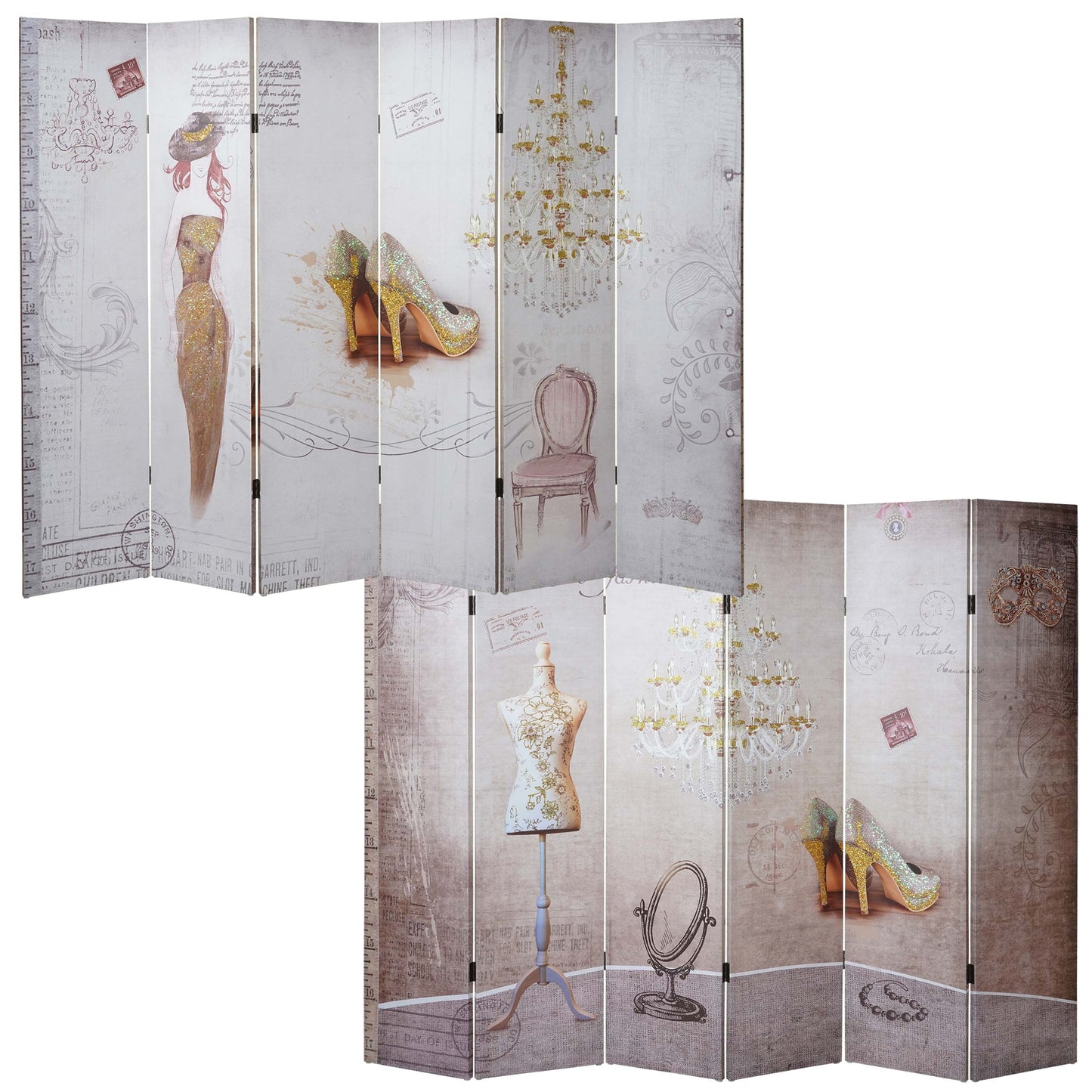 Vintage foto scherm, kamerscherm, glitter retro mode MVG-gecertificeerd ~ 180x240cm