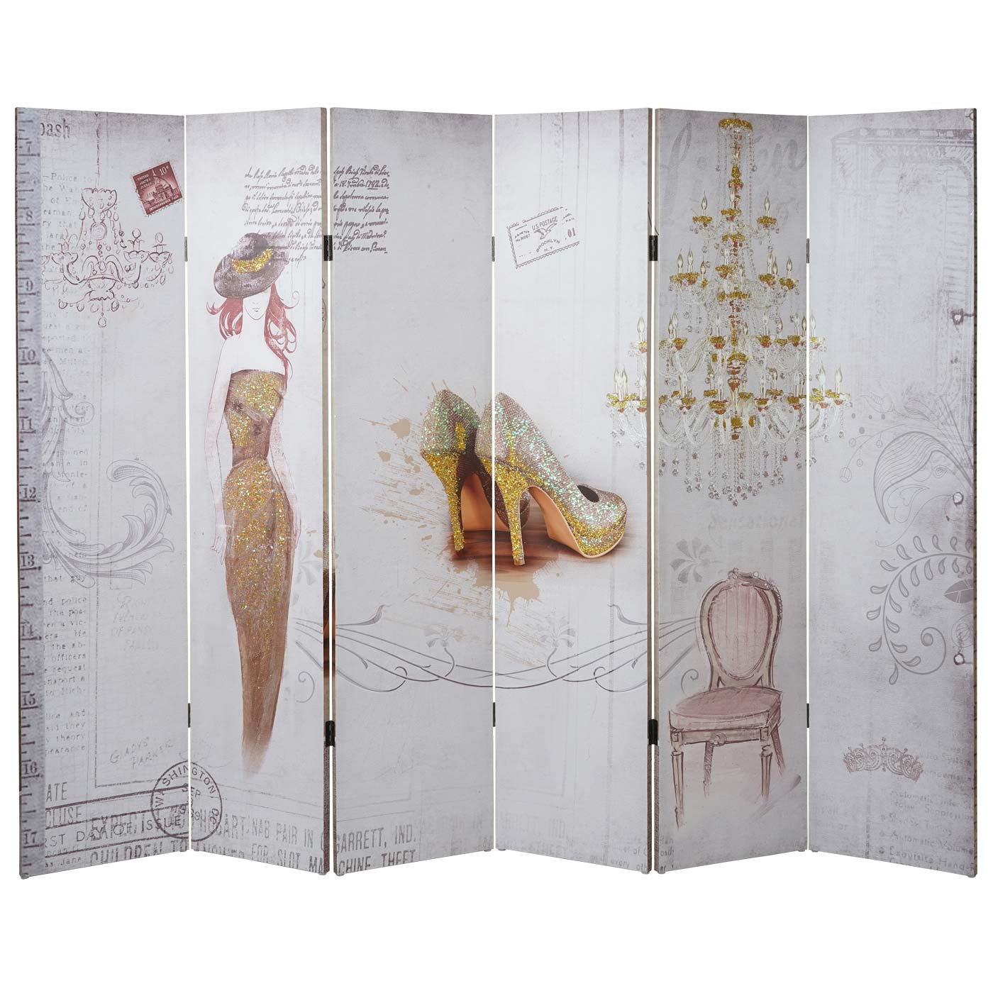 Vintage foto scherm, kamerscherm, glitter retro mode MVG-gecertificeerd ~ 180x240cm