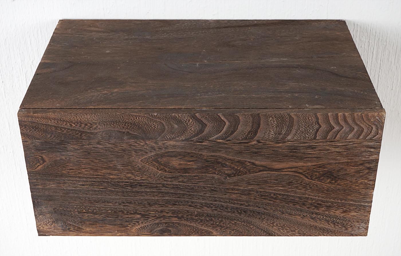 Wandplank MCW-C55, lade plank, shabby-look vintage, 21x46x30cm ~ bruin