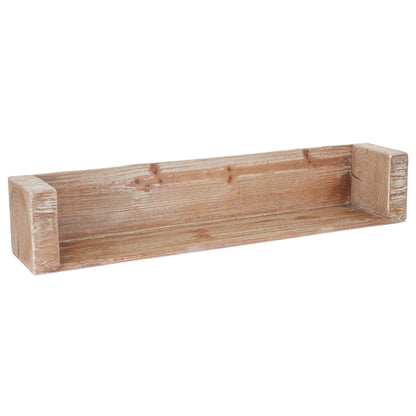 Wandplank MCW-A15, hangende boekenkast, massief rustiek dennenhout MVG-gecertificeerd ~ 80cm
