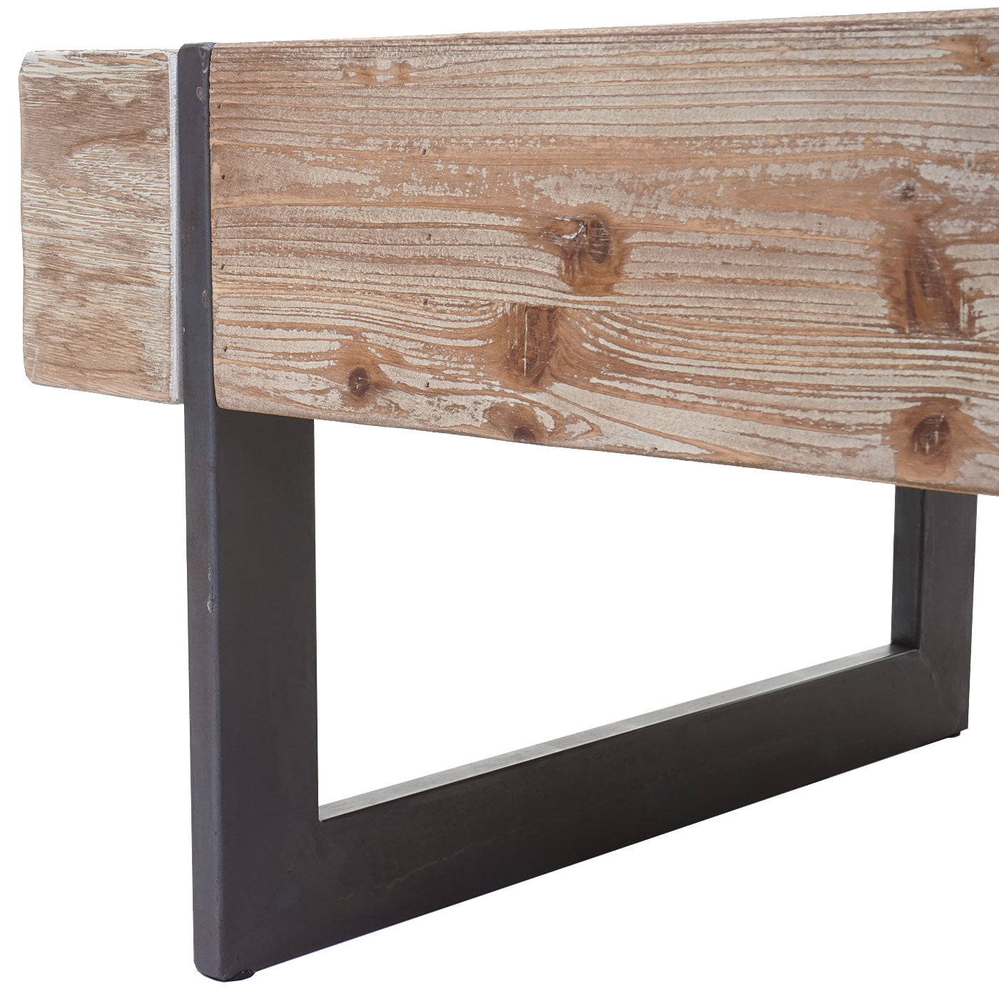 Salontafel MCW-A15a, woonkamertafel, massief sparrenhout rustiek MVG-gecertificeerd 40x120x60cm ~ natuurlijke kleur