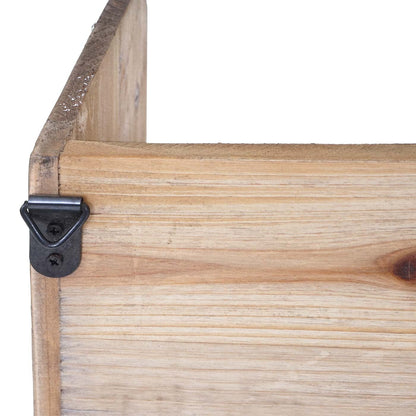 Wandplank MCW-A43, hangplank Plank, massief dennenhout vintage shabby look 71x18x16cm