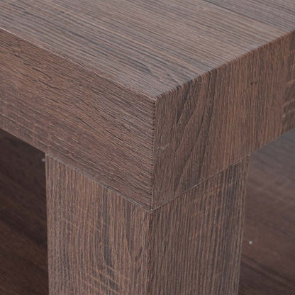 Salontafel MCW-A32, woonkamertafel, 3D structuur, 40x110x60cm MVG-gecertificeerd ~ bruine eik-look