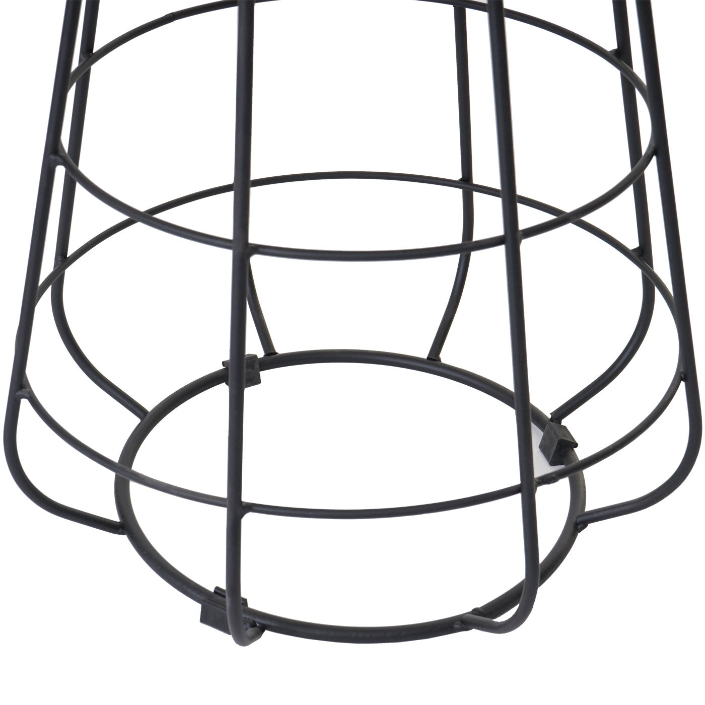 Bijzettafel MCW-A80, nachtkastje salontafel, industrieel ontwerp echt hout MVG Ø35cm