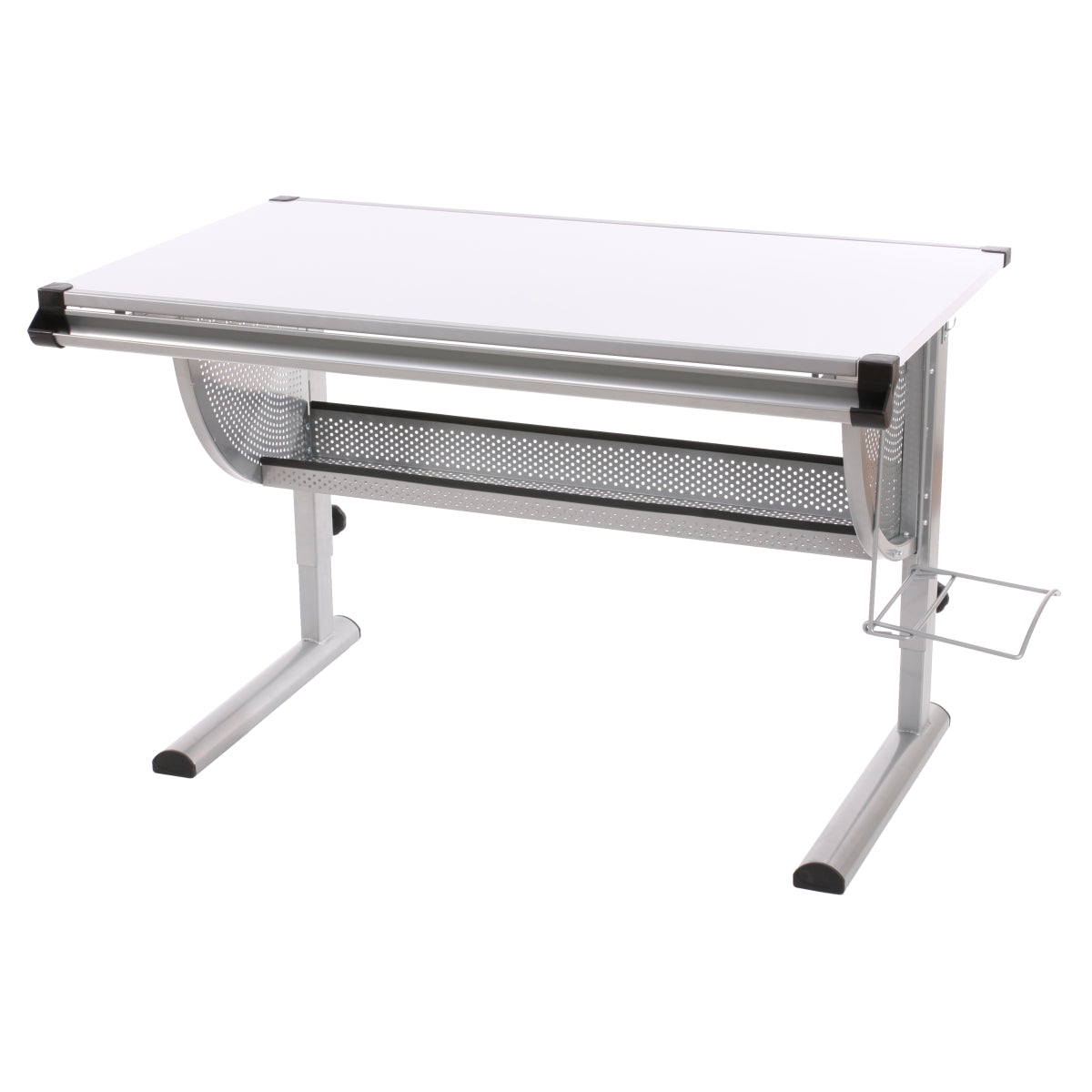 Bureau voor kinderen/jongeren Bureau voor scholen Bureau voor kantoren Oxford, in hoogte verstelbaar, kantelbaar ~ wit