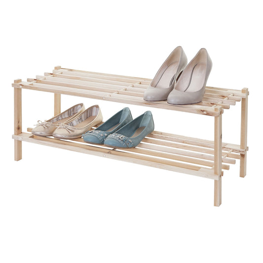 Schoenrek MCW-B52 Schoenrek Schoenstandaard Houten plank Staande plank ~ 2 planken