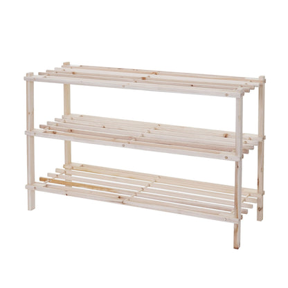 Schoenrek MCW-B52 Schoenrek Schoenstandaard Houten plank Staande plank ~ 3 planken