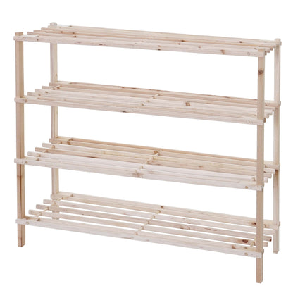 Schoenrek MCW-B52 Schoenrek Schoenstandaard Houten plank Staande plank ~ 4 planken