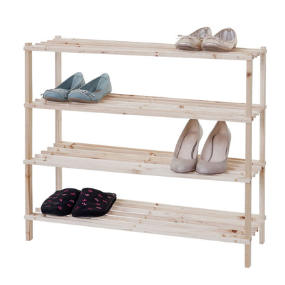 Schoenrek MCW-B52 Schoenrek Schoenstandaard Houten plank Staande plank ~ 4 planken
