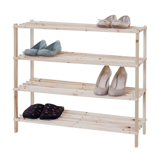 Schoenrek MCW-B52 Schoenrek Schoenstandaard Houten plank Staande plank ~ 4 planken