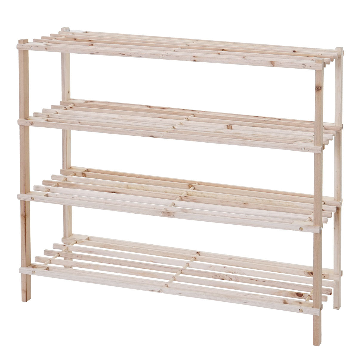 Schoenrek MCW-B52 Schoenrek Schoenstandaard Houten plank Staande plank ~ 4 planken