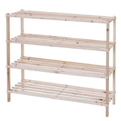 Schoenrek MCW-B52 Schoenrek Schoenstandaard Houten plank Staande plank ~ 4 planken