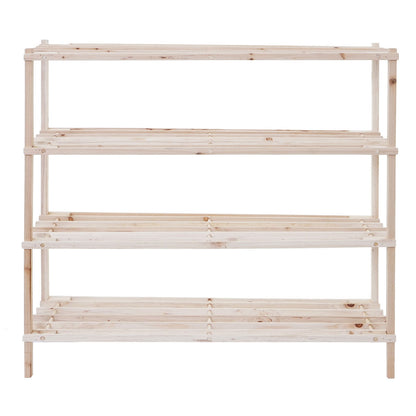 Schoenrek MCW-B52 Schoenrek Schoenstandaard Houten plank Staande plank ~ 4 planken