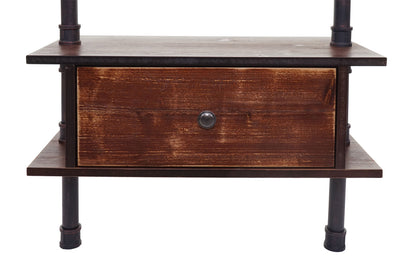Staande plank MCW-B64, woonkamer plank boekenplank opslag plank, industrieel ontwerp metaal 175x60x30cm