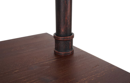 Staande plank MCW-B64, woonkamer plank boekenplank opslag plank, industrieel ontwerp metaal 175x60x30cm