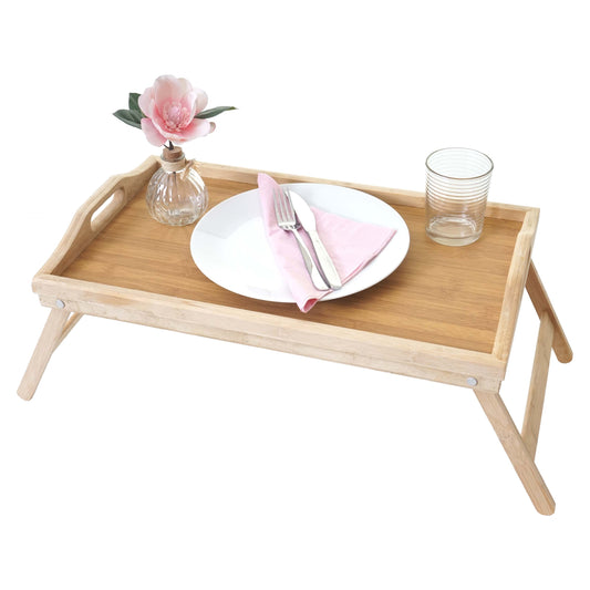 Dienblad MCW-B88, dienblad houten dienblad ontbijt dienblad decoratief dienblad, bamboe 21x64x30cm
