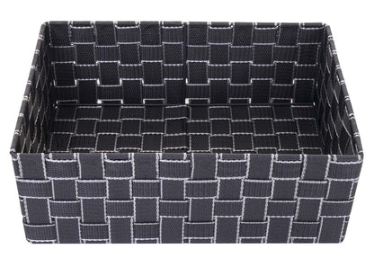 Set van 4 opbergmanden MCW-C37, decoratieve mand opbergplank mand decoratie ~ donkergrijs