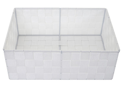 Set van 4 opbergmanden MCW-C37, decoratieve mand opbergplank mand decoratie ~ wit