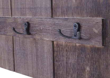 Wandkapstok MCW-C89 Welkom, kapstokpaneel, shabby look vintage, 91x60cm ~ bruin, shabby
