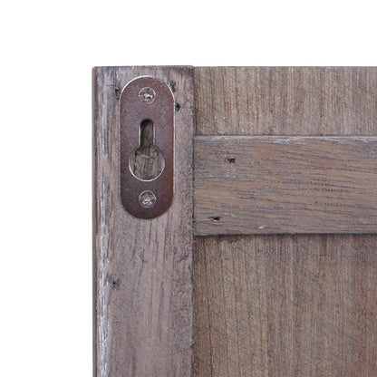 Wandkapstok MCW-C89 Welkom, kapstokpaneel, shabby look vintage, 91x60cm ~ bruin, shabby