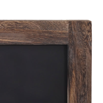 Wandkapstok MCW-C51, kapstok krijtbord, 5 haken 55x34cm ~ bruin, shabby