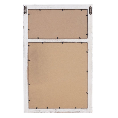 Wandkapstok MCW-C51, kapstok krijtbord, 5 haken 55x34cm ~ wit, shabby