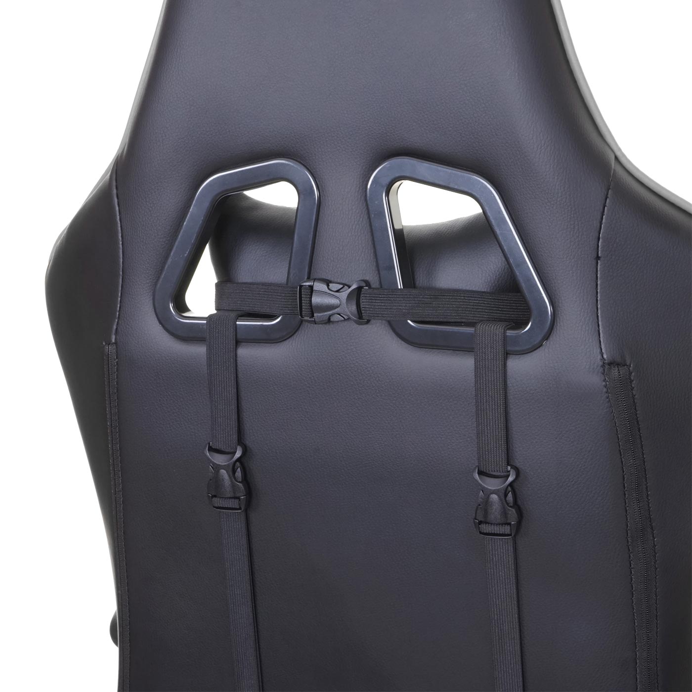 Bureaustoel MCW-D25, bureaustoel gamestoel directiestoel bureaustoel, 150kg belastbaar kunstleer ~ zwart/grijs