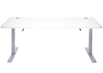 Bureau MCW-D40, computerbureau, elektrisch in hoogte verstelbaar 160x80cm 53kg MVG ~ wit, grijs