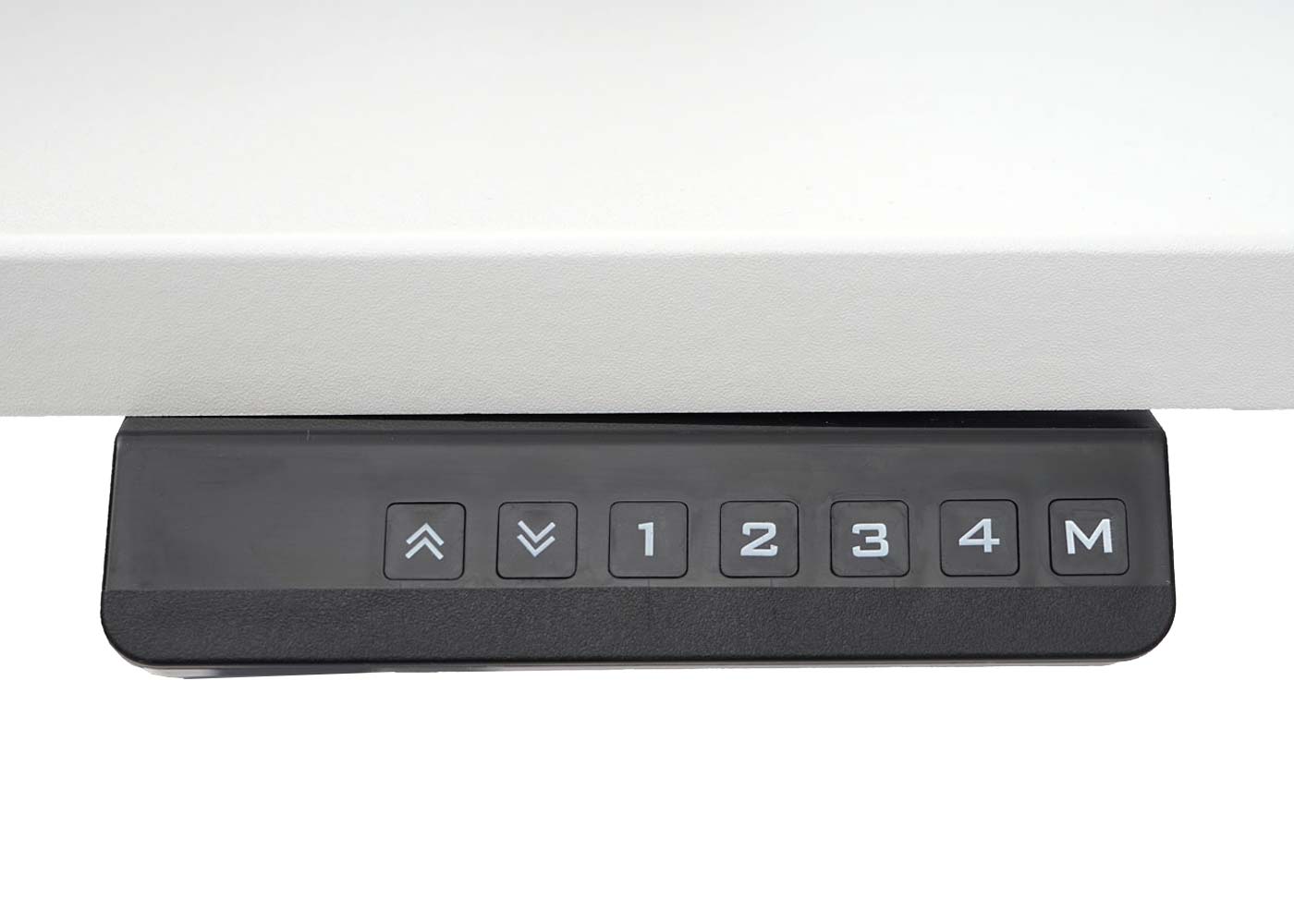 Bureau MCW-D40, computerbureau, elektrisch in hoogte verstelbaar 160x80cm 53kg MVG ~ wit, antracietgrijs
