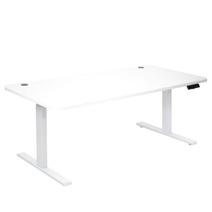 Bureau MCW-D40, computerbureau, elektrisch in hoogte verstelbaar 160x80cm 53kg MVG ~ wit, wit