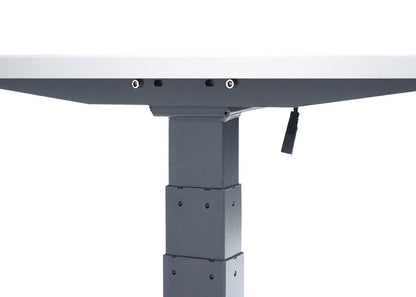 Bureau MCW-D40, computerbureau, elektrisch in hoogte verstelbaar 160x80cm 53kg MVG ~ wit, antracietgrijs