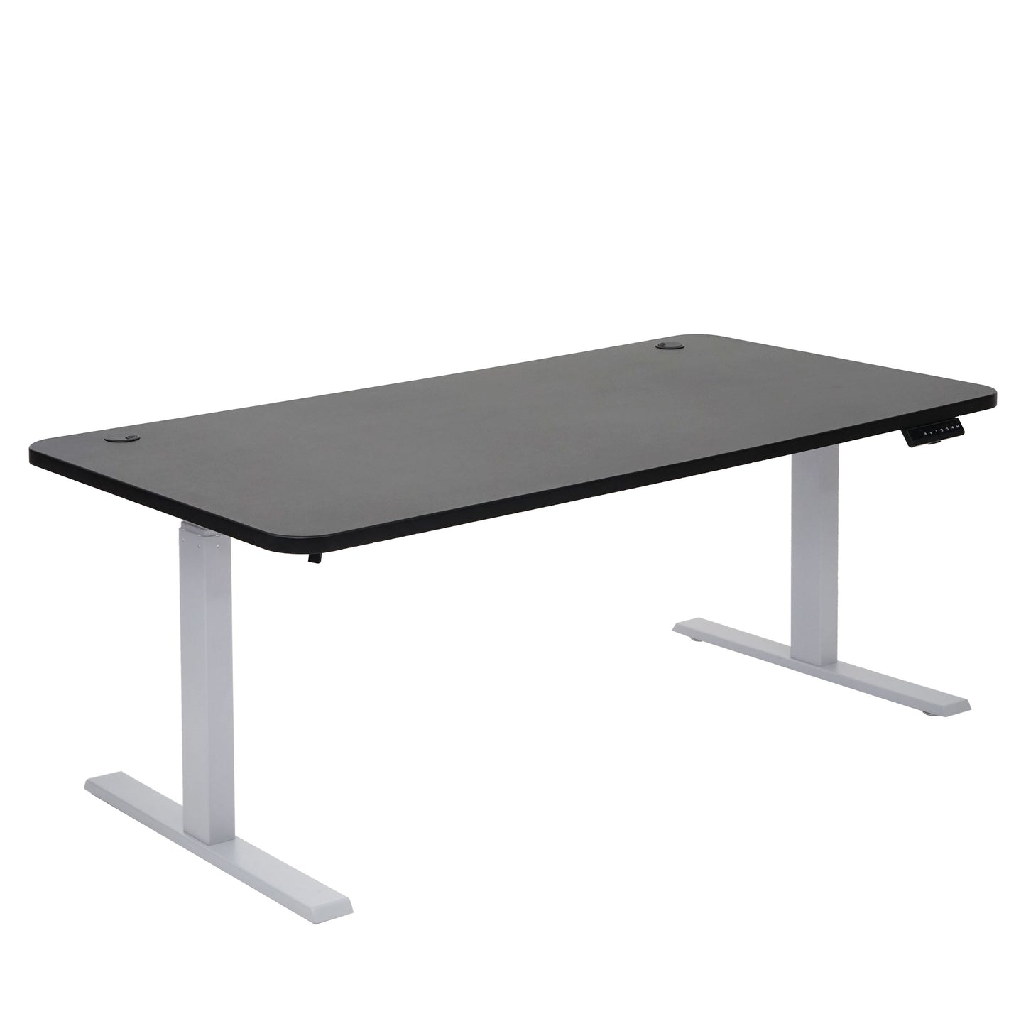 Bureau MCW-D40, computerbureau, elektrisch in hoogte verstelbaar 160x80cm 53kg MVG ~ zwart, grijs