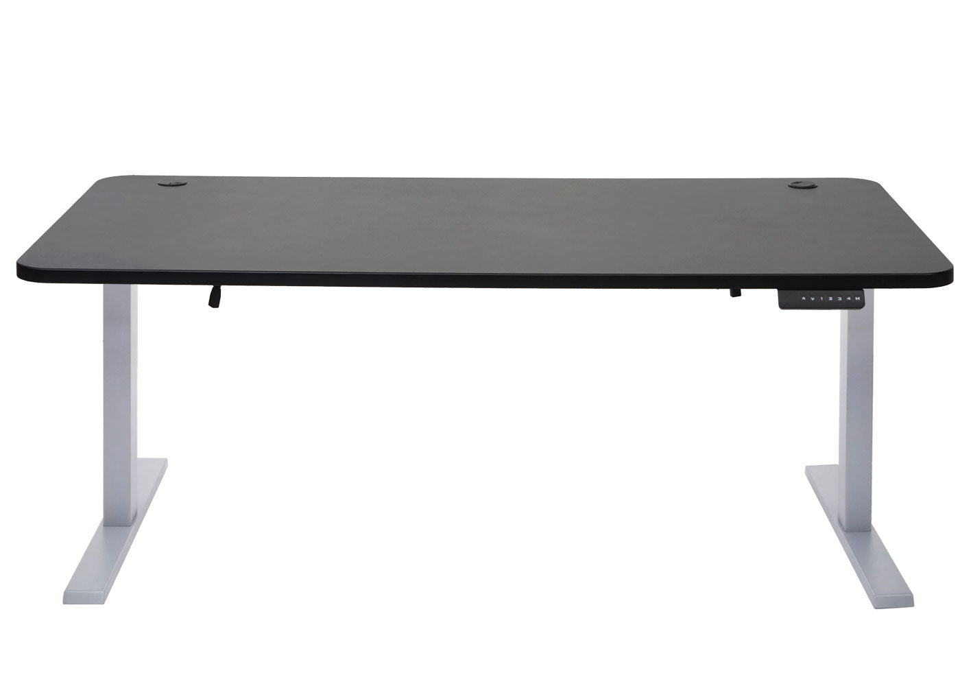 Bureau MCW-D40, computerbureau, elektrisch in hoogte verstelbaar 160x80cm 53kg MVG ~ zwart, grijs