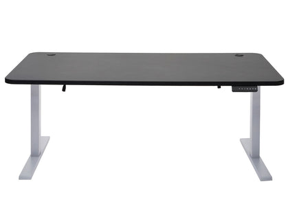 Bureau MCW-D40, computerbureau, elektrisch in hoogte verstelbaar 160x80cm 53kg MVG ~ zwart, grijs